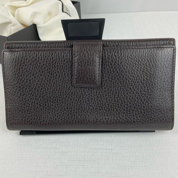 Gucci Leather Soho Studded Wallet Brown - Picture 2 of 9